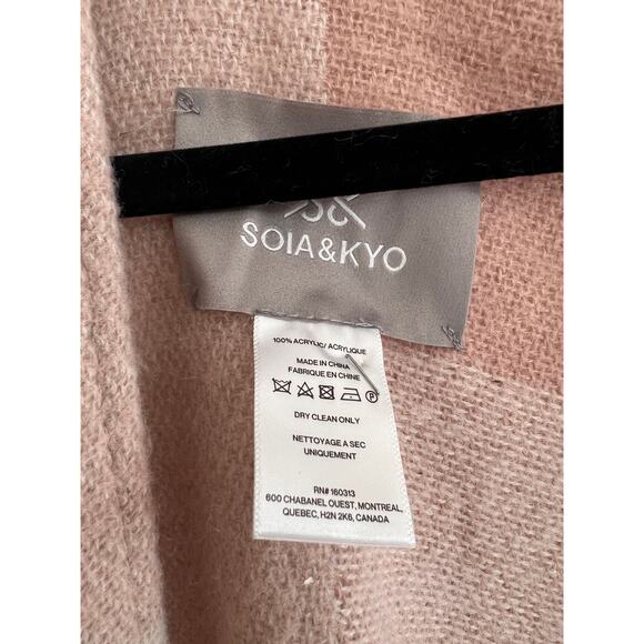 Soia & Kyo Woven Miku-S Scarfigan w/Fringe, One Size - Picture 9 of 11